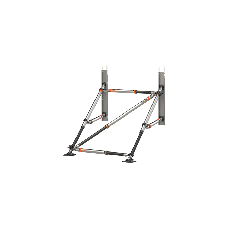 17. Raker volant 2,6 m, contreventement par étais